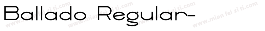 Ballado Regular字体转换